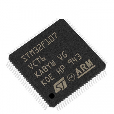 Новые оригинальные микросхемы Stmicroelectronics Stm32f107vct6 MCU 32-битный Stm32f Arm Cortex M3 Risc 256 КБ Flash 2,5 В/3,3 В 100-контактный лоток Lqfp на складе